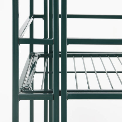 Xtra Storage 3 Tier Wide Folding Metal Shelf, Forest Green
