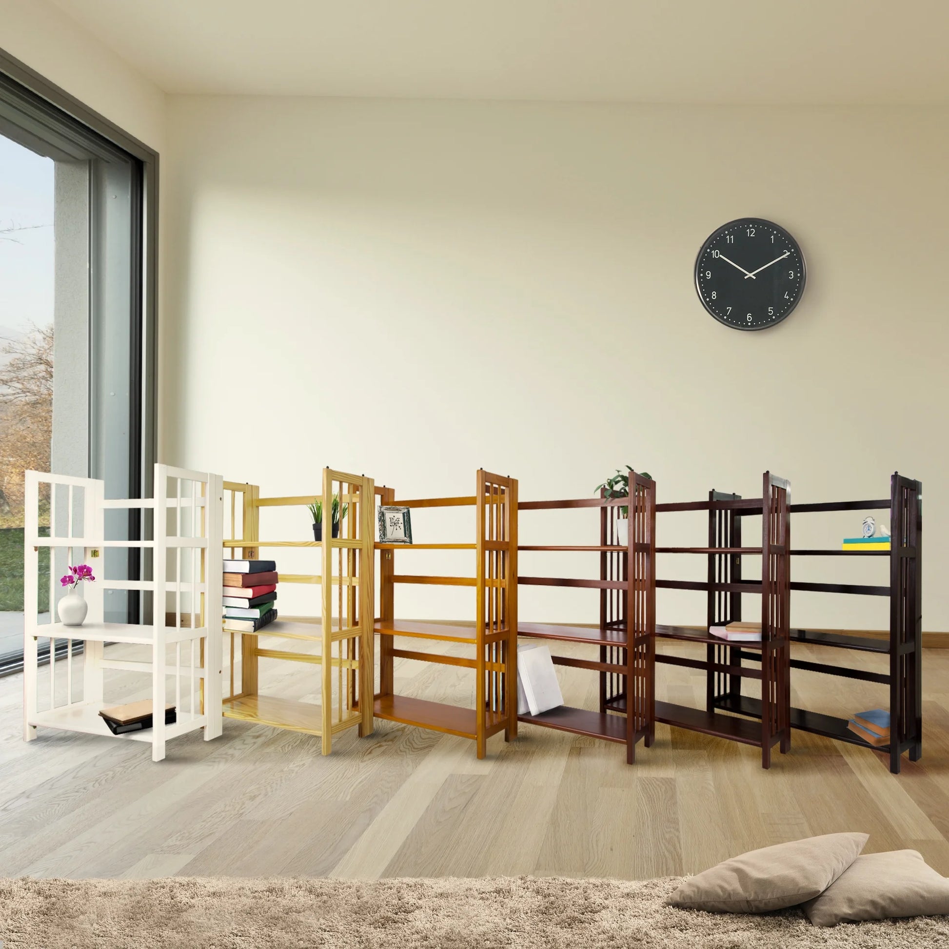 Yu Shan CO USA Ltd 330-20 3 Tier Folding Bookcase Natural