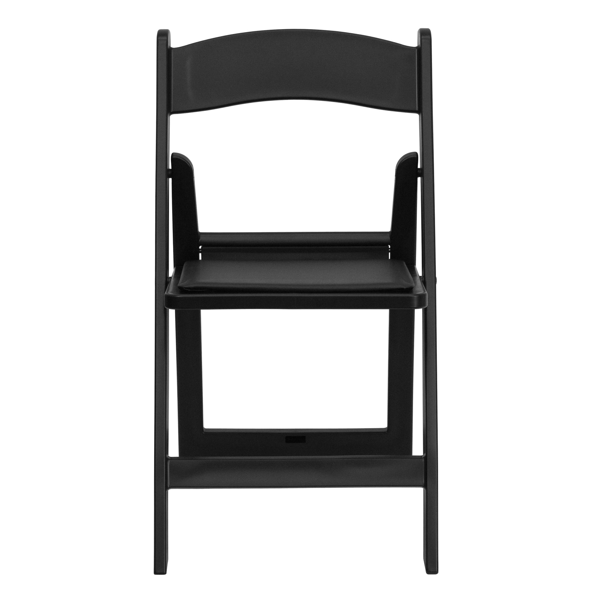 Hercules Folding Chair - Black Resin – 800LB Weight Capacity Comfortable Event Chair - Light Weight Folding Chair