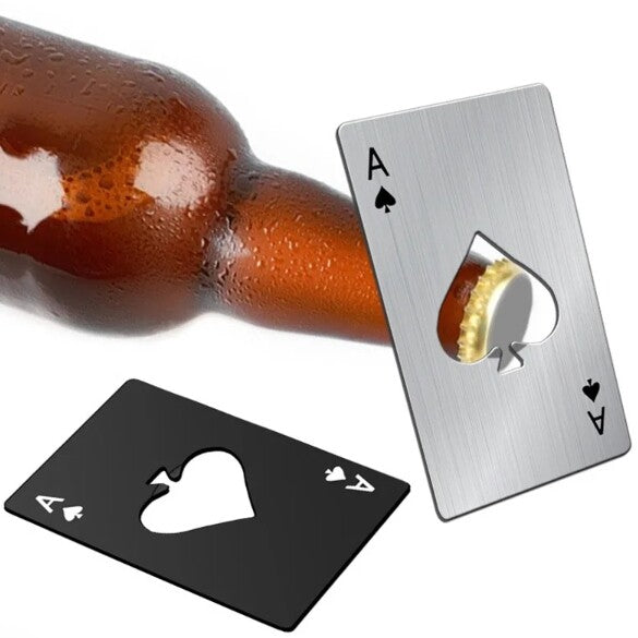 Beer Bottle Opener Poker A Card Wine Bottles Openers