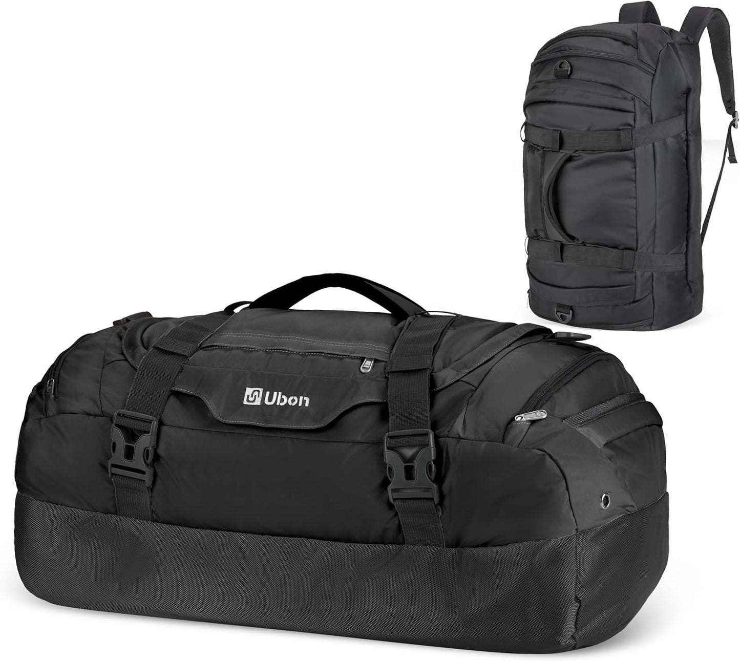 Large Duffel Bag Weekender Bags with Shoe Compartments 4-Way Sports Gym Backpack with Padded Straps Camping Traveling Duffle Bag