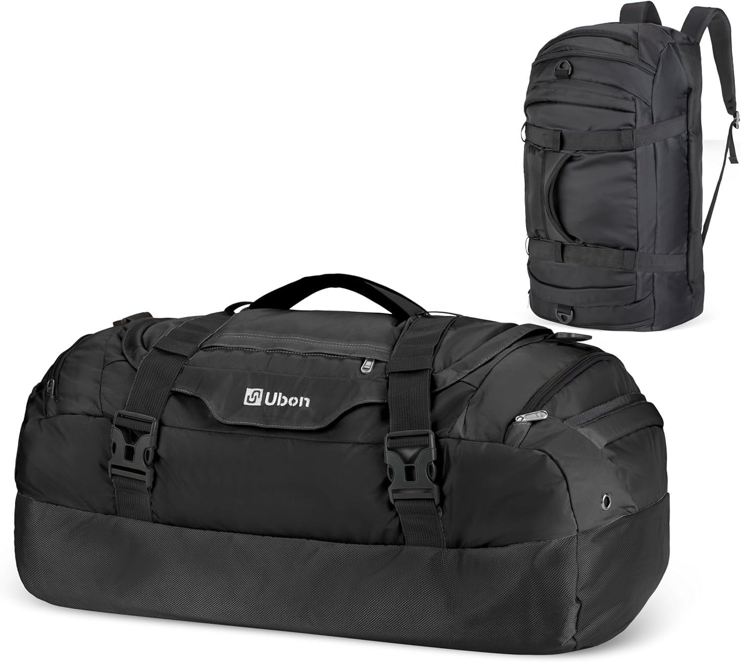Large Duffel Bag Weekender Bags with Shoe Compartments 4-Way Sports Gym Backpack with Padded Straps Camping Traveling Duffle Bag