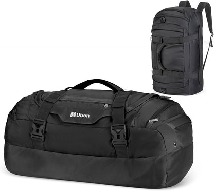 Large Duffel Bag Weekender Bags with Shoe Compartments 4-Way Sports Gym Backpack with Padded Straps Camping Traveling Duffle Bag