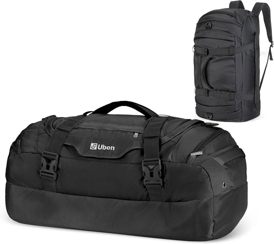 Large Duffel Bag Weekender Bags with Shoe Compartments 4-Way Sports Gym Backpack with Padded Straps Camping Traveling Duffle Bag