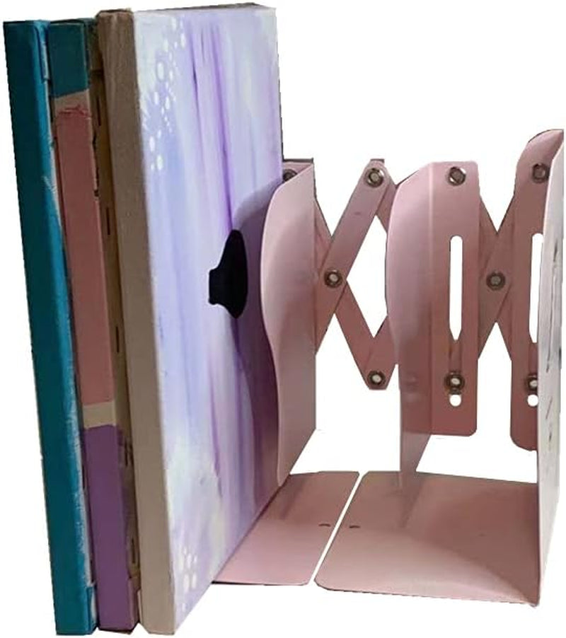 Telescopic Bookshelf Book Holders for Students to Use Simple Storage and Storage Bookshelves, High School Students Table Folding Bookends (Cat)