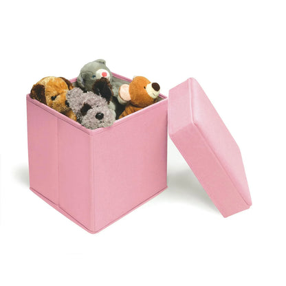 Folding Storage Seat-Color: Pink
