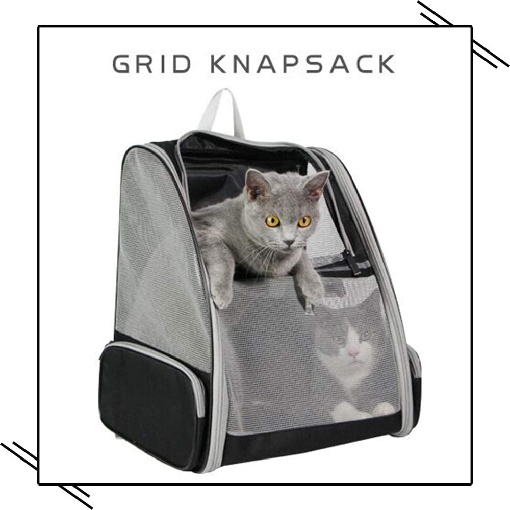 Innovative Traveler Bubble Backpack Pet Carriers for Cats and Dogs (Black)