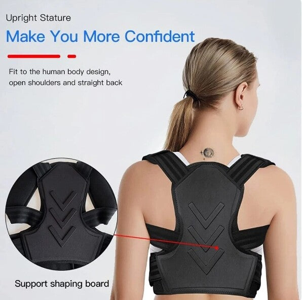 Back Support Adjustable Posture Corrector for Pain Relief Strap