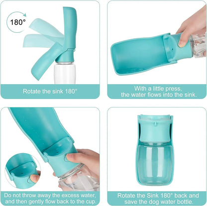 Dog Water Bottle - Foldable Dog Water Dispenser